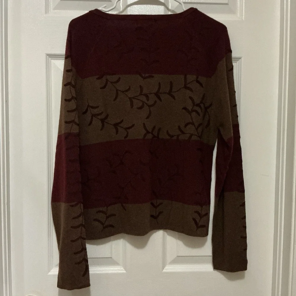 The Territory Ahead Women's Sweater L Wool Cashmere Angora Blend Woodland Fairy‎